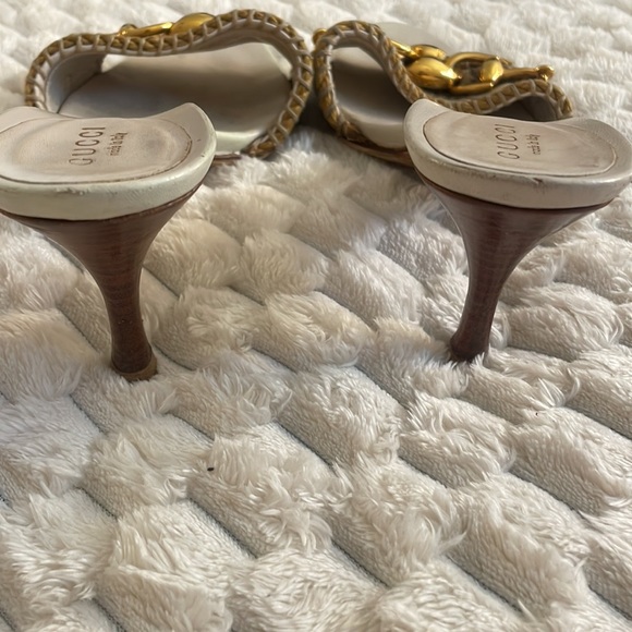 Gucci Monogram Chain Heels - Picture 8 of 12